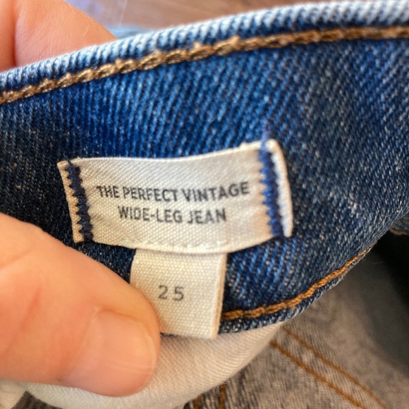 Madewell The Perfect Vintage Wide-Leg Jean in Medium Wash Women’s Size 25 - Picture 6 of 10